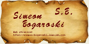 Simeon Bogaroški vizit kartica